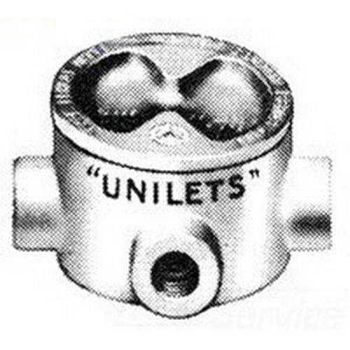 Appleton® UNILETS® GRHT100 Dust-Ignitionproof Explosionproof Conduit Outlet Box With Cover, 1 in, 3.38 in Cover Opening, 13.8 cu-in, Triple Coated