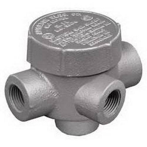 Appleton® UNILETS® GRJTA75 Dust-Ignitionproof Explosionproof Raintight Conduit Outlet Box, 3/4 in, 2.13 in Cover Opening, 7.3 cu-in, Triple Coated