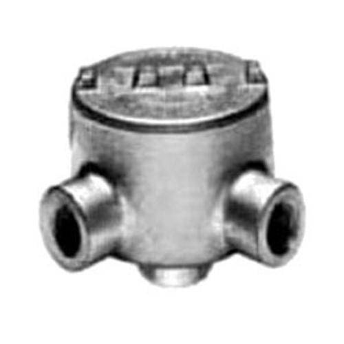 Appleton® UNILETS® GRLA50 LA-Style Dust-Ignitionproof Explosionproof Conduit Outlet Box With Cover, 1/2 in, 3.38 in Cover Opening, 18 cu-in, Triple Coated