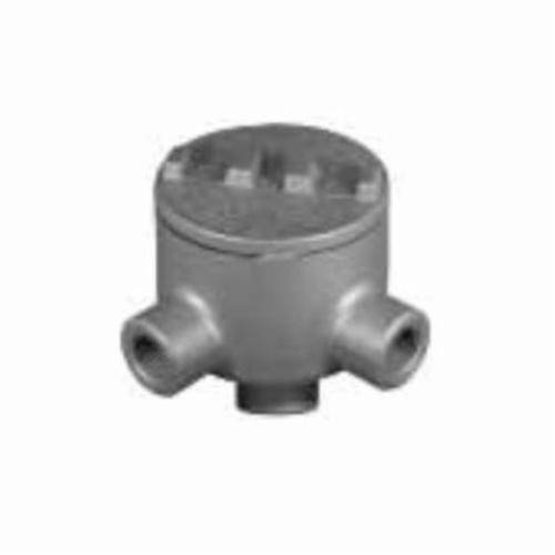 Appleton® Unilets™ GRLA50A GR Series Type LA Dust-Ignitionproof Conduit Outlet Box, 1/2 in, 3.38 in Cover Opening, 18 cu-in, Epoxy Powder Coated