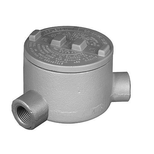Appleton® UNILETS® GRN150 N-Style Dust-Ignitionproof Explosionproof Conduit Outlet Box With Cover, 1-1/2 in, 4.88 in Cover Opening, 72 cu-in, Triple Coated