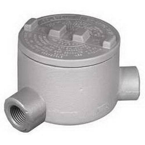 Appleton® UNILETS® GRN75 N-Style Dust-Ignitionproof Explosionproof Conduit Outlet Box With Cover, 3/4 in, 3.38 in Cover Opening, 18 cu-in, Triple Coated