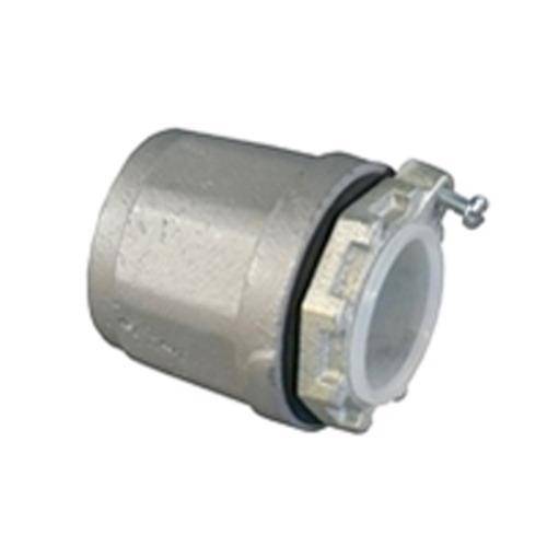 Appleton® HUB-400B Insulated Throat Straight Conduit Hub With Bonding Screws, 4 in, For Use With IMC/Rigid Conduit, Malleable Iron, Triple Coated