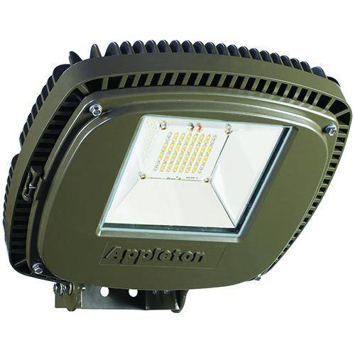 Appleton® Industrial Areamaster™ IAMLED77YBH LED Floodlight Fixture, LED Lamp, 400 W Fixture, 347/480 VAC, Architectural Bronze Housing