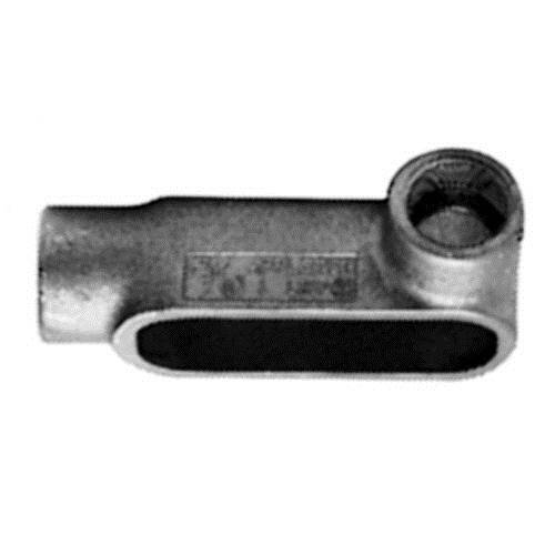 Appleton® UNILETS™ LR107-SA Type LR Conduit Outlet Body, 4 in Hub, Form 7 Form, 244 cu-in Capacity, Cast Aluminum, Epoxy Powder Coated