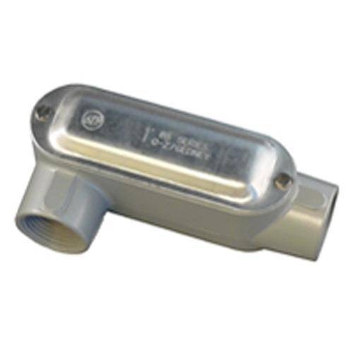 Appleton® UNILETS™ LR-125ACGA Type LR Conduit Outlet Body With Cover and Gasket, 1-1/4 in Hub, Form 85 Form, 34.8 cu-in Capacity, Pressure Cast Aluminum, Epoxy Powder Coated
