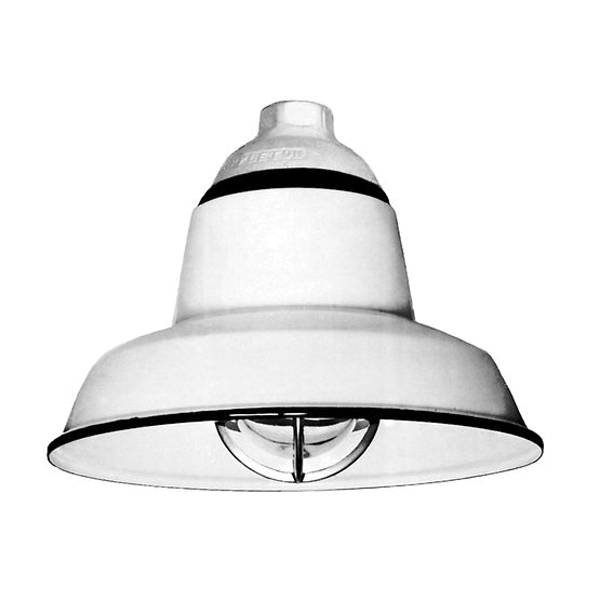 Appleton® V-51™ JBW20-M Enclosed and Gasketed Light Fixture,) PS-30 Incandescent Lamp, 150 V, Electro-Zinc Plated/Chromate/Epoxy Powder Coated Housing
