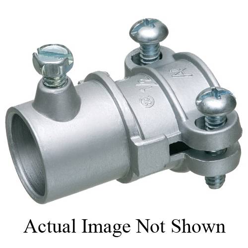Arlington 8630 Combination Coupling, 1 in, For Use With EMT Set Screw to Flexible Metal Conduit, Die Cast Zinc