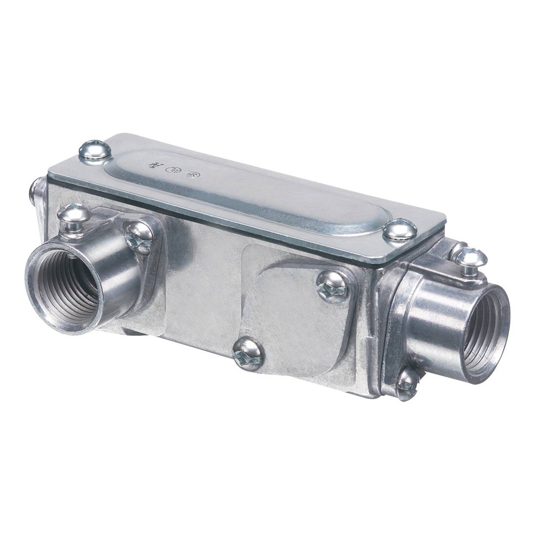 Arlington AnyBODY™ 935 5-in-1 Conduit Body With Cover, Gasket, LB Body, 2 in Hub, 69-1/2 cu-in Capacity, Copper Free Die Cast Aluminum