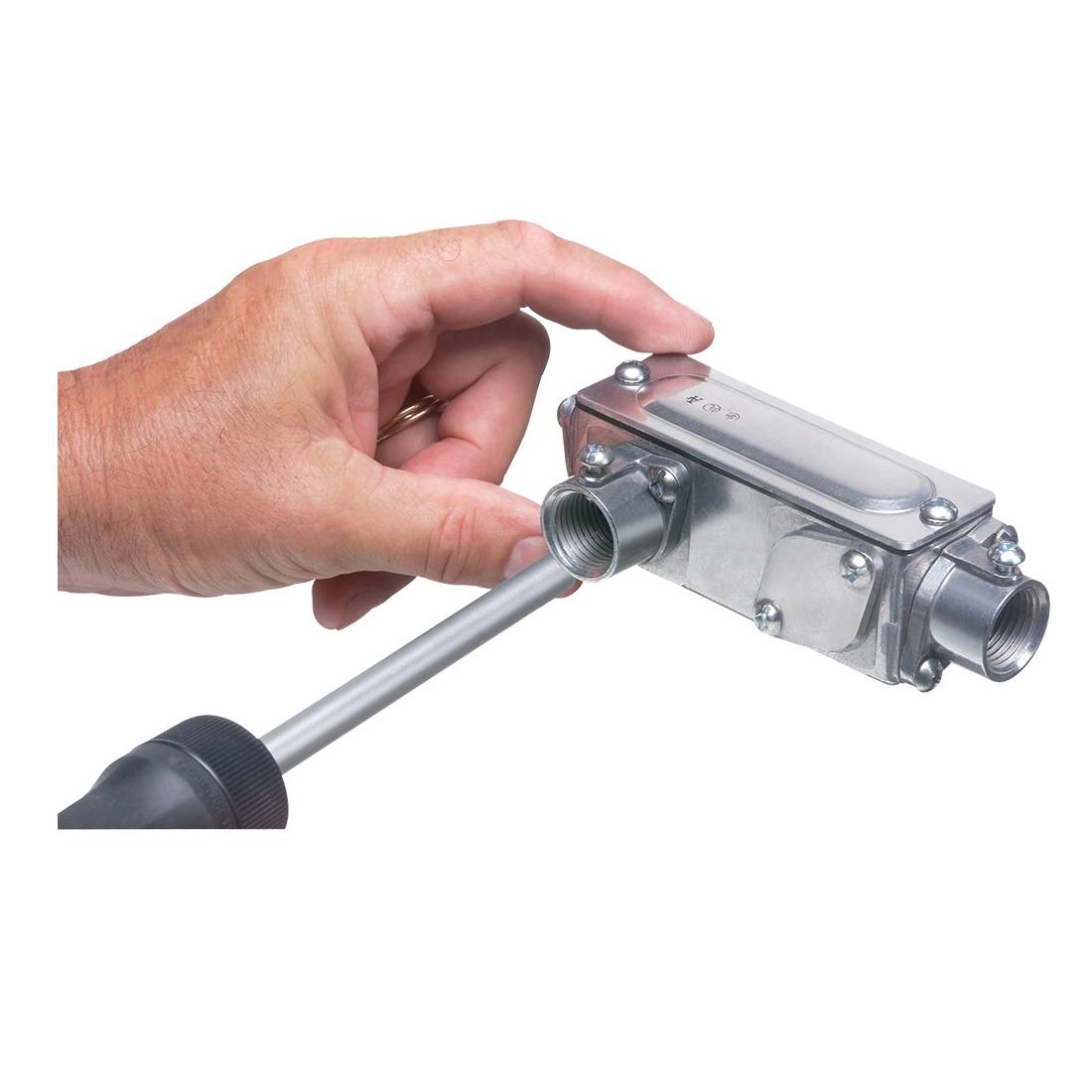 Arlington AnyBODY™ 935 5-in-1 Conduit Body With Cover, Gasket, LB Body, 2 in Hub, 69-1/2 cu-in Capacity, Copper Free Die Cast Aluminum