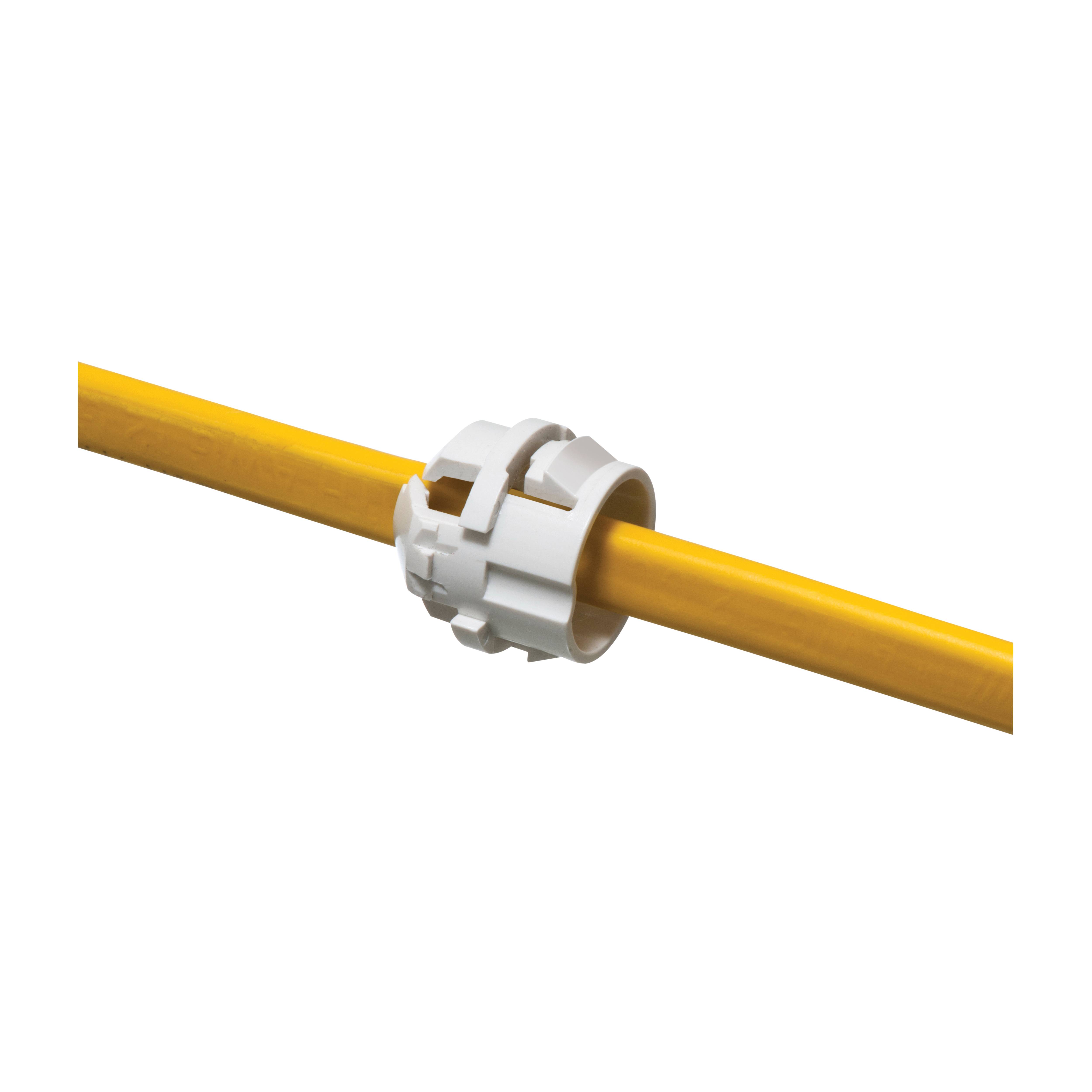 Arlington White Button™ NM94X Non-Metallic Cable Connector, 1/2 in Trade, Plastic