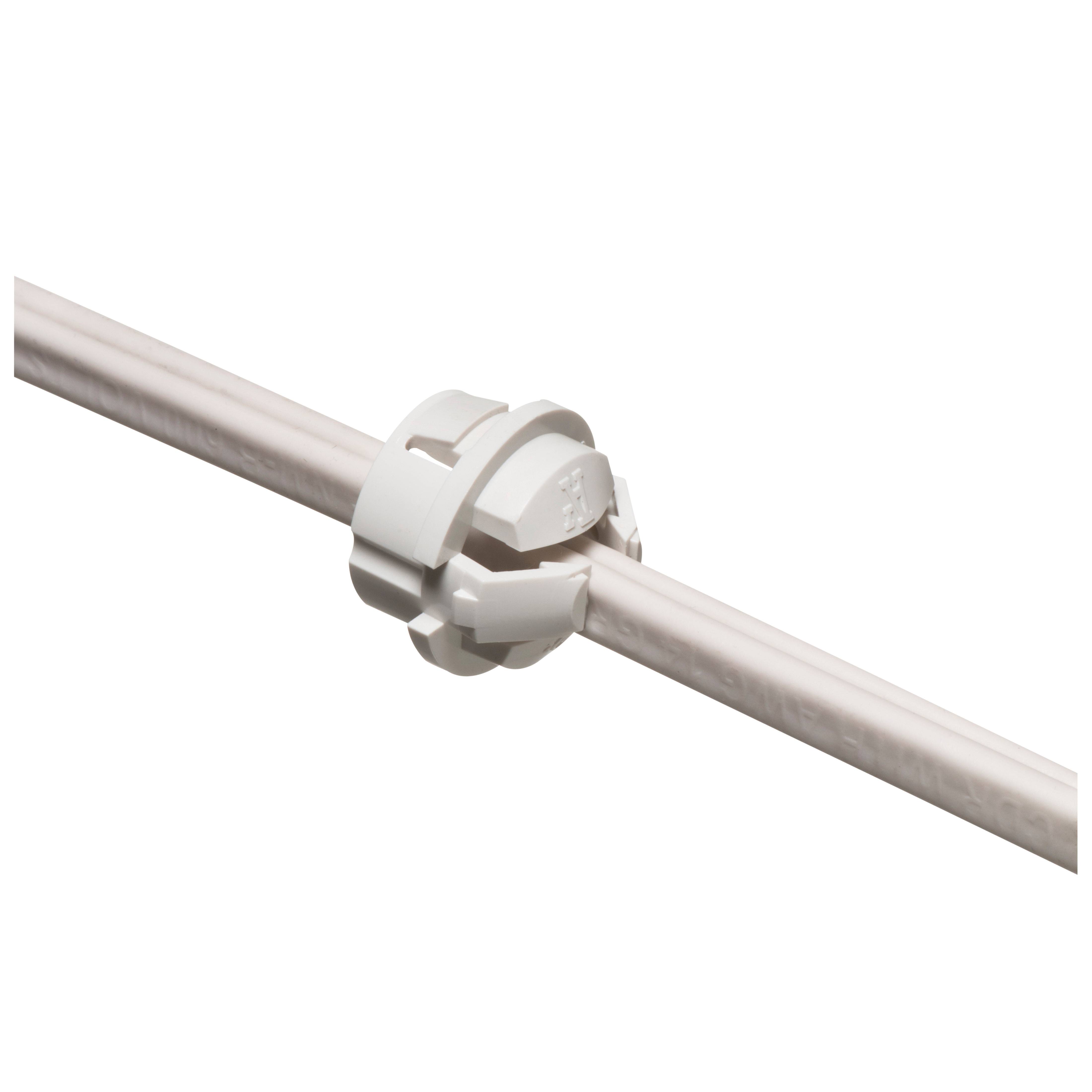 Arlington White Button™ NM95X Push-In Cable Connector, 3/4 in Trade, Plastic