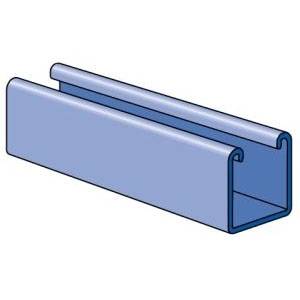 1-5/8" x 1-5/8" x 10', Unistrut P100010PG Strut Channel, 12 Gauge Thick, Pre-Galvanized