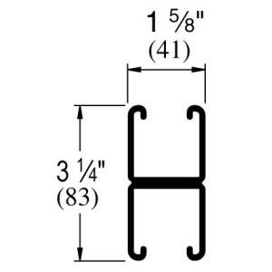 1-5/8" x 3-1/4" x 20', 12 Gauge, Unistrut P1001T-20-SS Channel Strut