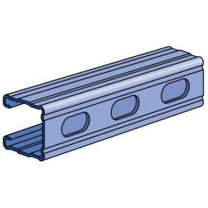 1-5/8" x 1-5/8" x 10', Unistrut P1100T10PG Strut Channel, 14 Gauge Thick, Pre-Galvanized