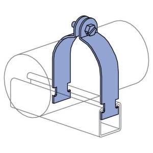 1/2" Unistrut P1111-EG UNICUSHION® Pipe/Conduit Clamp