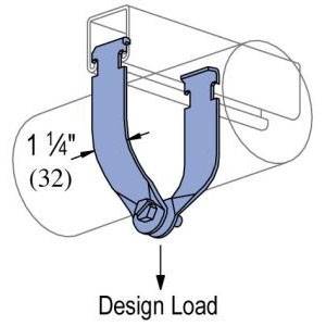 1/2", 400 Lb Load, 16 Gauge, Unistrut P1211EG Pipe and Conduit Clamp