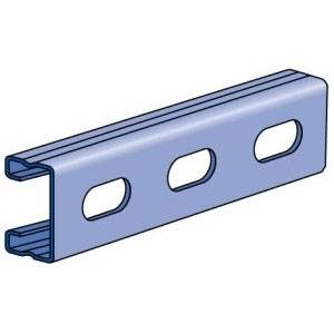 1-5/8" x 13/16" x 10', Unistrut P4000T10PG Strut Channel, 16 Gauge Thick, Pre-Galvanized