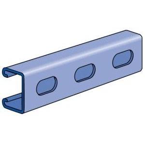 1-5/8" x 13/16" x 10', Unistrut P4100T10PG Strut Channel, 14 Gauge Thick, Pre-Galvanized