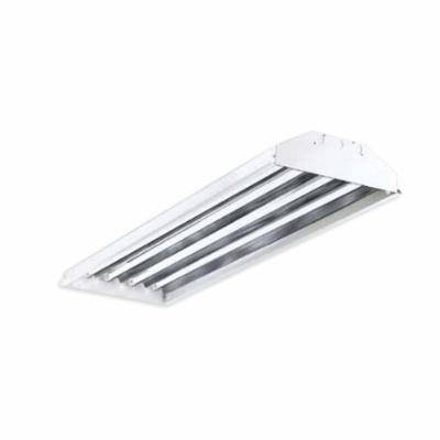 Atlas® Vigilant® IFS4454UEP5 Full Bodied High Bay Industrial Light Fixture, (4) Fluorescent/T5SHO Lamp, 120 to 277 VAC, Post Painted Polyester Coated Housing