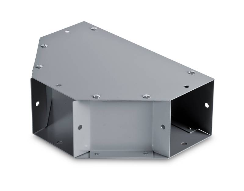 Austin Electrical Enclosures AB-22EP End Cap, 2.5 in H x 2.5 in W, for use with NEMA 1 Wireway, Cold Rolled Steel, Gray
