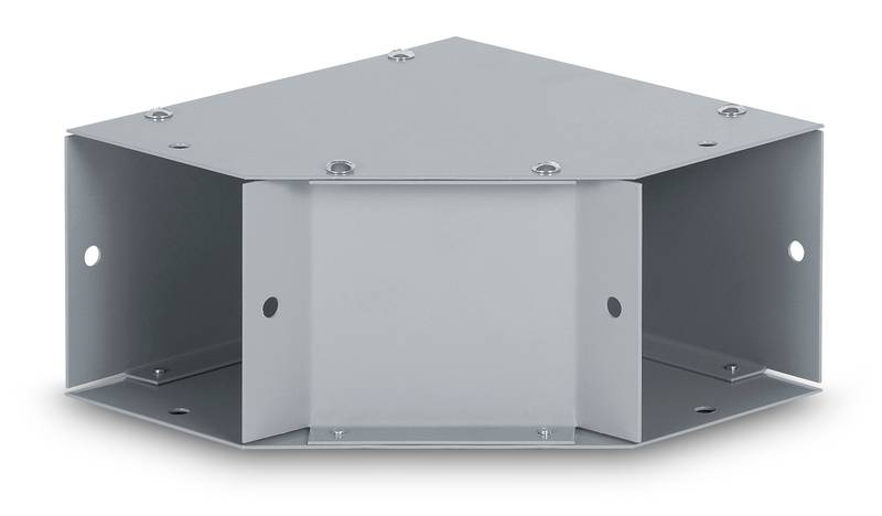 Austin Electrical Enclosures AB-22EP End Cap, 2.5 in H x 2.5 in W, for use with NEMA 1 Wireway, Cold Rolled Steel, Gray