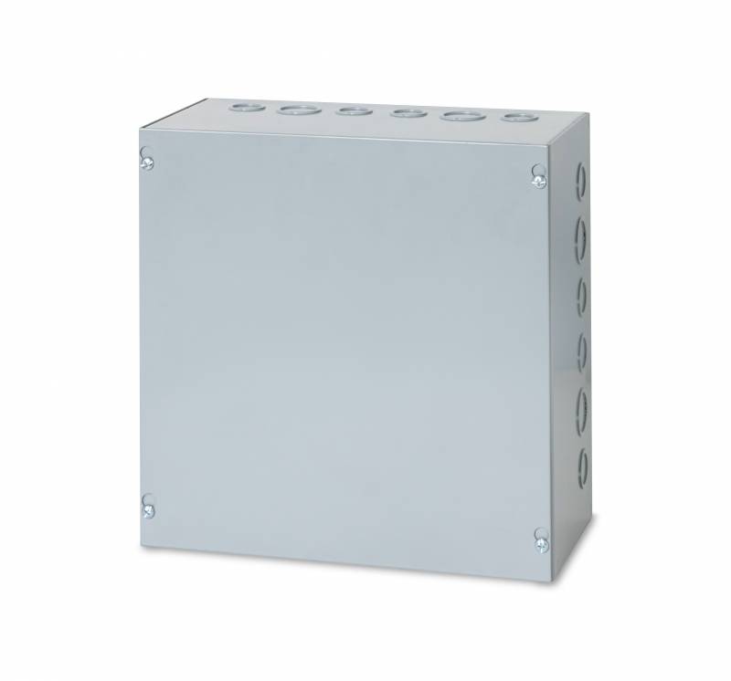 Austin Electrical Enclosures AB-884SBGK Screw Cover Boxes, 8 in h x 8 in w x 4 in d, Screw-On cover, NEMA 1 nema rating, Galvanized Steel