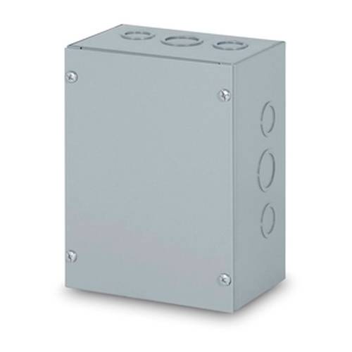 Austin Electrical Enclosures AB-884SBGK Screw Cover Boxes, 8 in h x 8 in w x 4 in d, Screw-On cover, NEMA 1 nema rating, Galvanized Steel