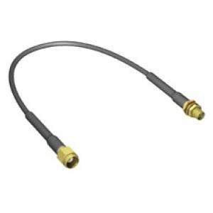 Banner Engineering BWC-1MRSFRSB4 BWC Antenna Cable, RP-SMA Male x RP-SMA Female End Connection, 4 m L
