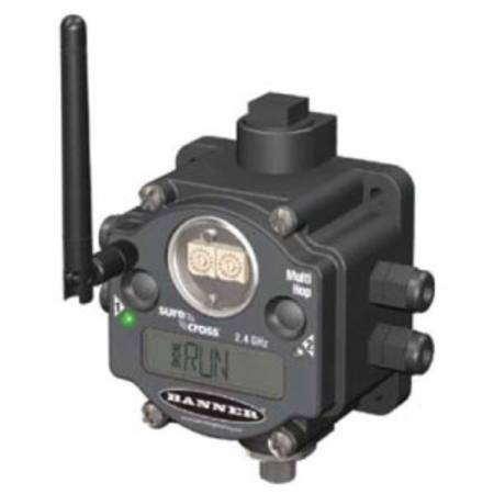 10 to 30 VDC, 2.4 GHz, 65 mW, Banner Engineering Corp. 11433 Sure Cross® Multi-Hop Modbus Radio, Polycarbonate, Enclosed Terminal, 2 Mile