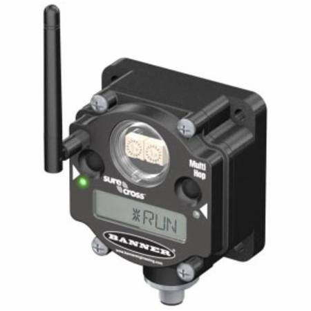 10 to 30 VDC, 2.4 GHz, 65 mW, Banner Engineering Corp. 14392 Sure Cross® Multi-Hop Modbus Radio, Polycarbonate, Integrated Battery, 2 Mile