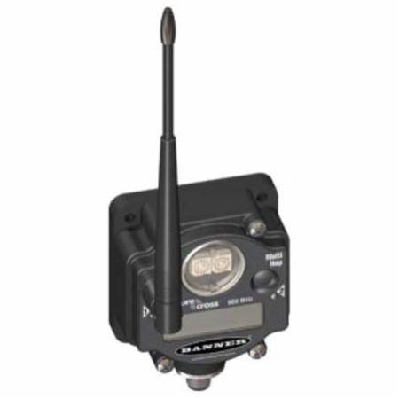 10 to 30 VDC, 2.4 GHz, 65 mW, Banner Engineering Corp. 19953 Sure Cross® Multi-Hop Modbus Radio, Polycarbonate,, 2 Mile