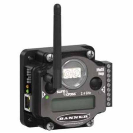 10 to 30 VDC, 2.4 GHz, 65 mW, Banner Engineering Corp. 18386 Sure Cross® Wireless Ethernet Data Radio, Polycarbonate, External Terminal, 2 Mile