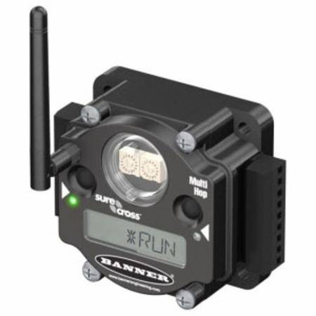 10 to 30 VDC, 900 Mega Hertz, 1 W, Banner Engineering Corp. 18785 Sure Cross® Multi-Hop Modbus Radio, Polycarbonate, External Terminal, 6 Mile