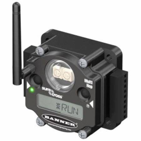 10 to 30 VDC, 900 Mega Hertz, 1 W, Banner Engineering Corp. 16763 Sure Cross® Multi-Hop Modbus Radio, Polycarbonate, External Terminal, 6 Mile