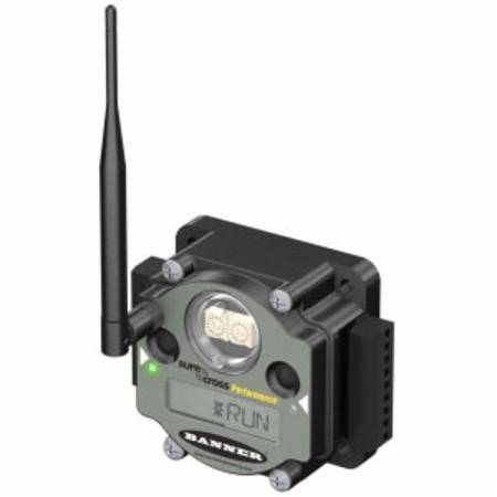10 to 30 VDC, 2.4 GHz, 65 mW, Banner Engineering Corp. 18800 Sure Cross® Radio Frequency Network Node, Polycarbonate, External Terminal, 2 Mile