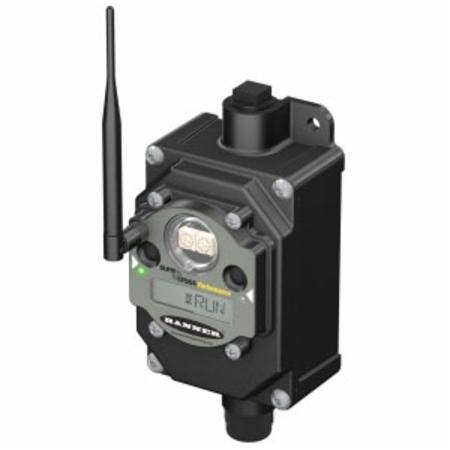 3.6 VDC, 2.4 GHz, 65 mW, Banner Engineering Corp. 19959 Sure Cross® Radio Frequency Network Node, Polycarbonate, Integrated Battery, 2 Mile
