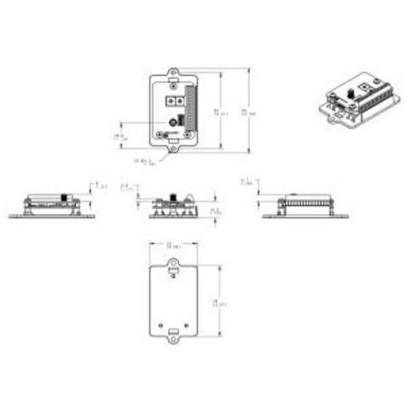 10 to 30 VDC, 2.4 GHz, 65 mW, Banner Engineering Corp. 31596 Sure Cross® Multi-Hop Modbus Radio, Polycarbonate,, 2 Mile