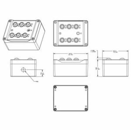 10 to 30 VDC, 2.4 GHz, 65 mW, Banner Engineering Corp. 800826 Sure Cross® Wireless Sensor Node, Polycarbonate, Integrated Battery, 2 Mile