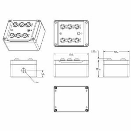 10 to 30 VDC, 2.4 GHz, 65 mW, Banner Engineering Corp. 802733 Sure Cross® Wireless Sensor Node, Polycarbonate, Integrated Battery, 2 Mile