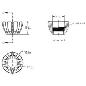 Banner Engineering Corp. 93148 Elevated Stand-Off Pipe Adapter/Cover