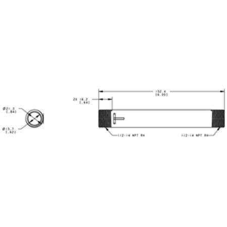 Banner Engineering Corp. 78081 Elevated Stand-Off Pipe