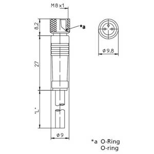 30 V 4A, 4-Pole, Belden Inc. 18215 Cordset, Thermoplastic Polyurethane, Female Straight, Black
