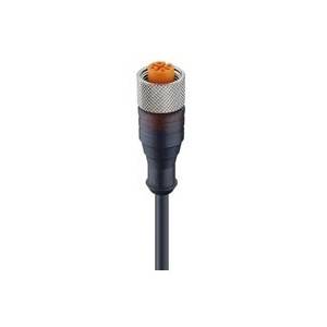 240 V 4A, 4-Pole, Belden Inc. 18222 Cordset, Thermoplastic Polyurethane, Female, Black