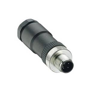 240 V 4A, 3 to 4-Pole, Belden Inc. 18236 Field Attachable Connector, Polybutylene Terephthalate, Male Straight, Black