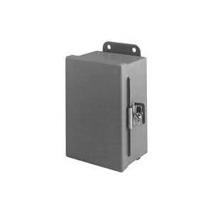 B-Line 10106-12CHC JIC Panel Enclosure, 10 in W x 6 in D x 10 in H, NEMA 12/IP65 NEMA Rating, 16 ga Steel