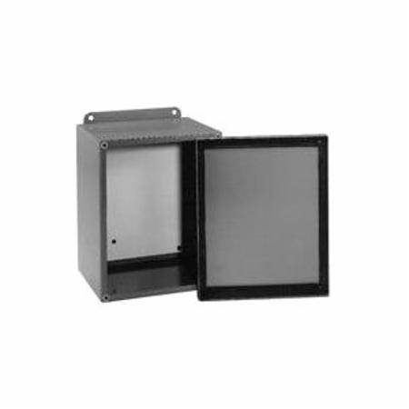 B-Line 664-12SC JIC Enclosure, 6 in W x 4 in D x 6 in H, NEMA 12/IP65 NEMA Rating, Carbon Steel