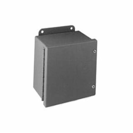 B-Line 886-12CHSC JIC Enclosure, 8 in W x 6 in D x 8 in H, NEMA 12/IP65 NEMA Rating, Carbon Steel