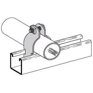 EATON B-Line B2009AL 2-Piece Conduit/Pipe Clamp, 3/4 in Conduit, 400 lb Load, Aluminum