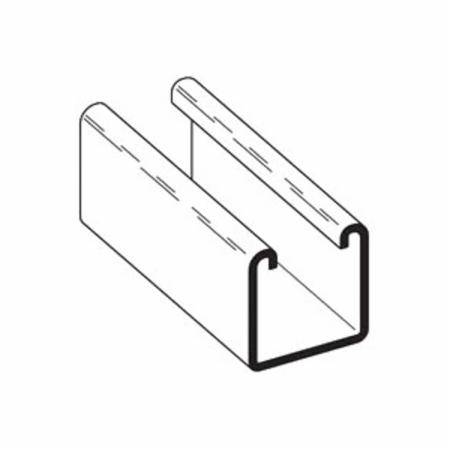 B-Line B22-120GLV Single Metal Framing Channel, 10 ft L 1-5/8 in W 1-5/8 in D 12 ga THK, ASTM A653 Cold Formed Low Carbon Steel, Pre-Galvanized
